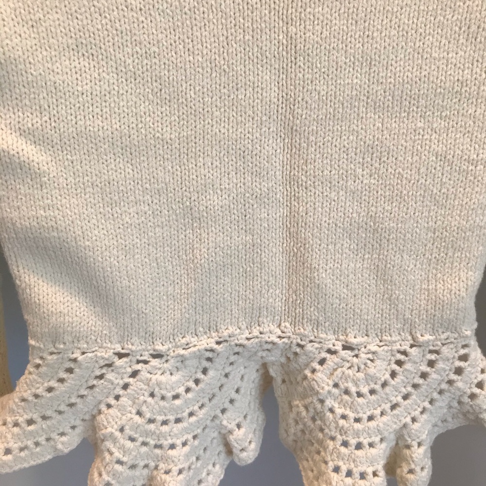 Anthropologie HRW ivory cardigan XS - Picture 6 of 10